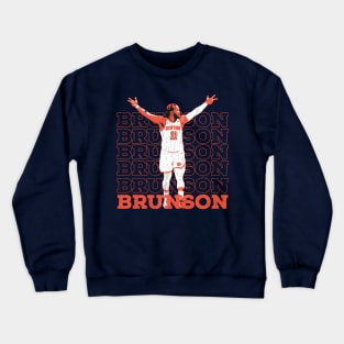 jalen brunson -  vintage grunge Crewneck Sweatshirt